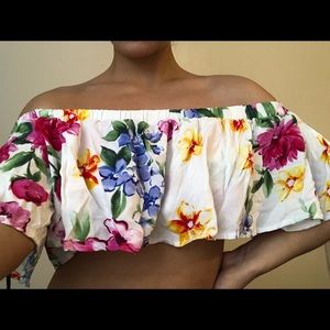 Off The Shoulder Floral Top